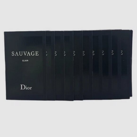 Dior 10 PCS Sauvage Elixir Concentrated Men's Spray Sample 1 ml-0.3oz NEW - Picture 1 of 3